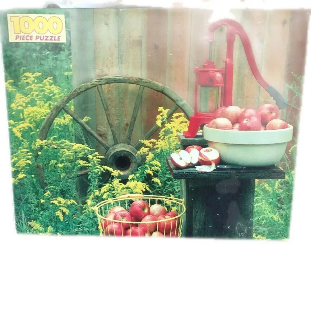 Golden 4777-48 Apple Still Life 1000 Piece Jigsaw Puzzle Complete 21.5
